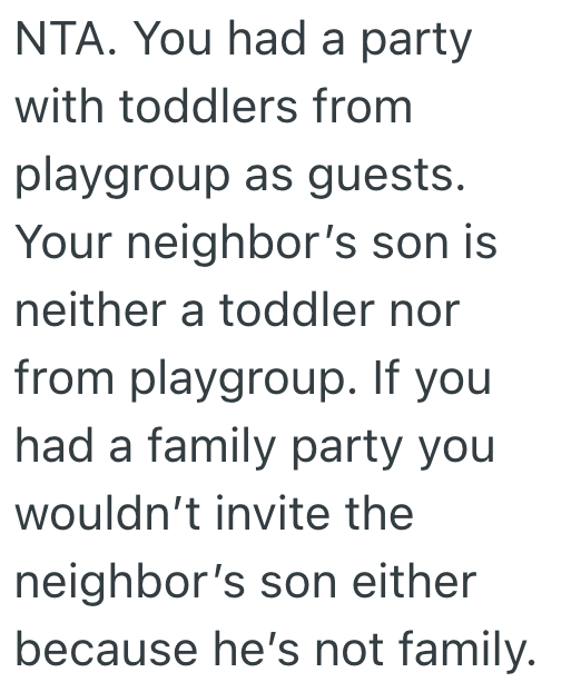 Screenshot 2025 07 07 at 4.27.24 PM A Birthday Party Goes From Sweet To Sour When A Neighbor Feels Excluded And Makes A Big Fuss About Her Son Not Being Invited